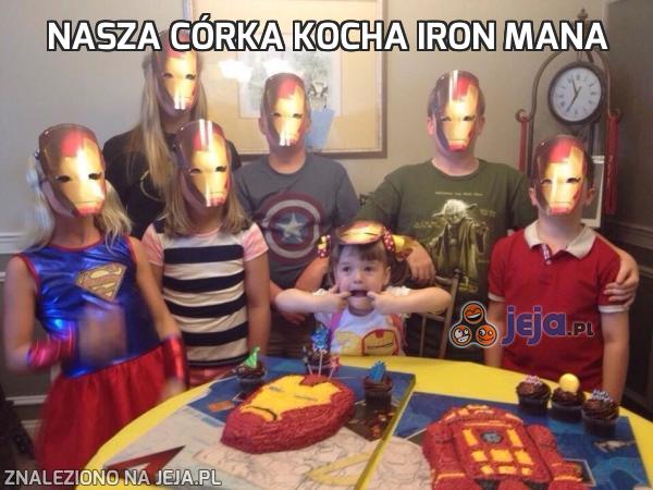 Nasza córka kocha Iron Mana