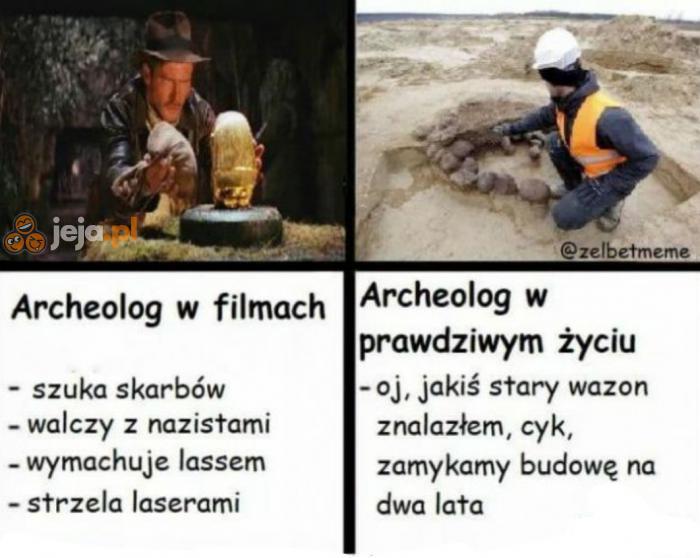 Archeologia w filmach vs w rzeczywistości