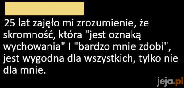 Skromność is a lie
