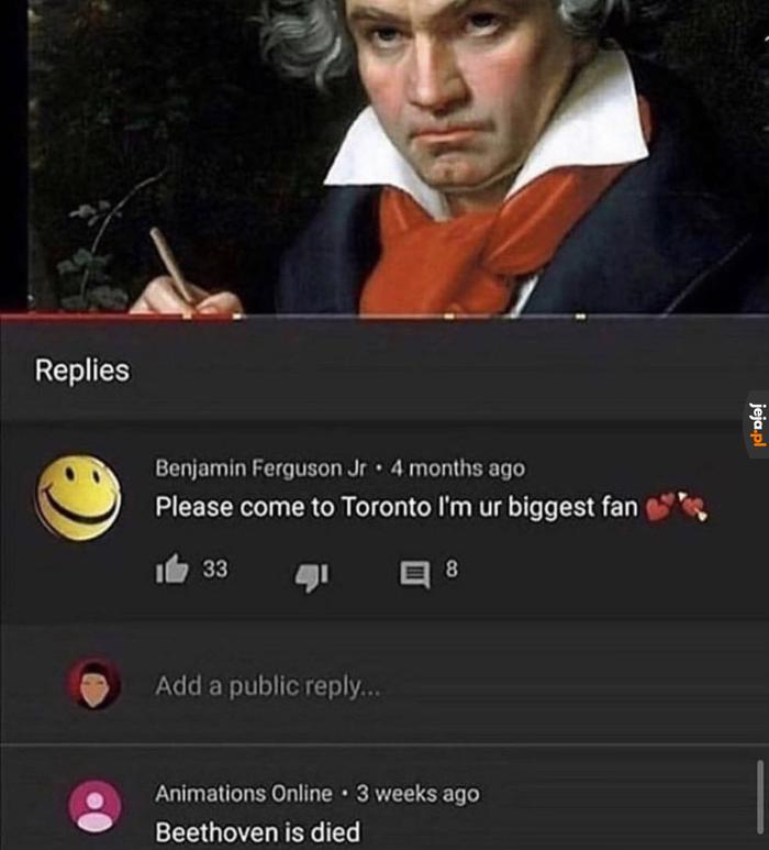 Beethoven is died