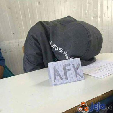 Cały ja na lekcji