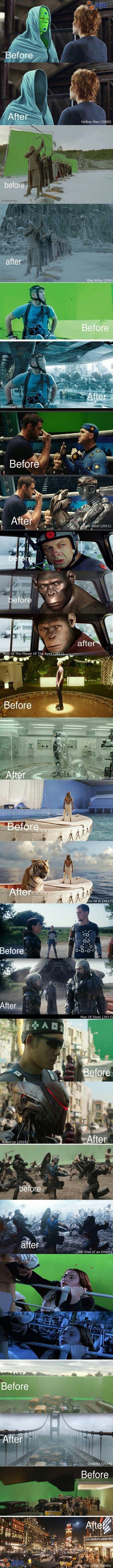 Przed i po CGI