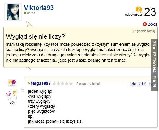 Wygląd się nie liczy?