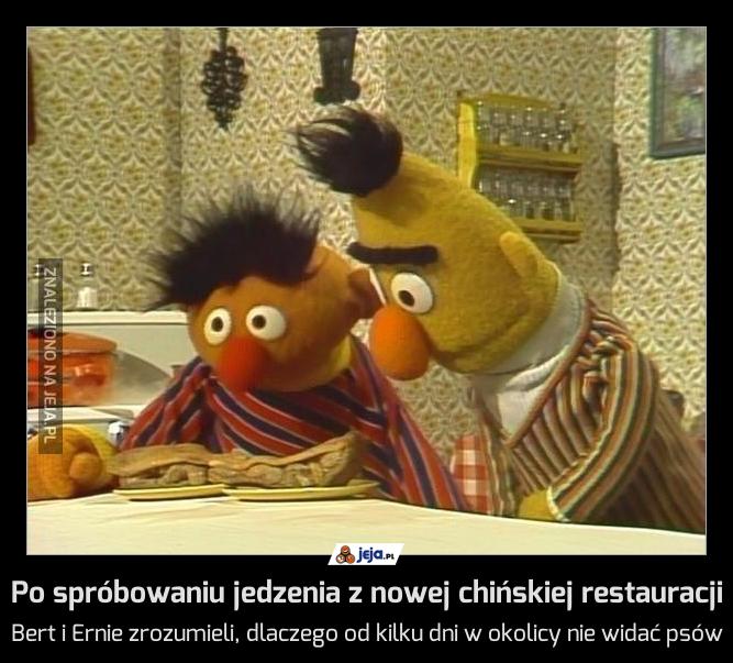 Po spróbowaniu jedzenia z nowej chińskiej restauracji