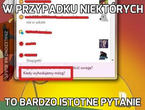 W przypadku niektórych