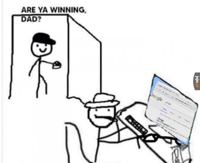 Tato, już ci mówiłem, jak działa internet