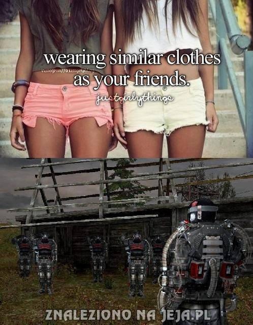 Nosić podobne ubrania do swoich przyjaciół