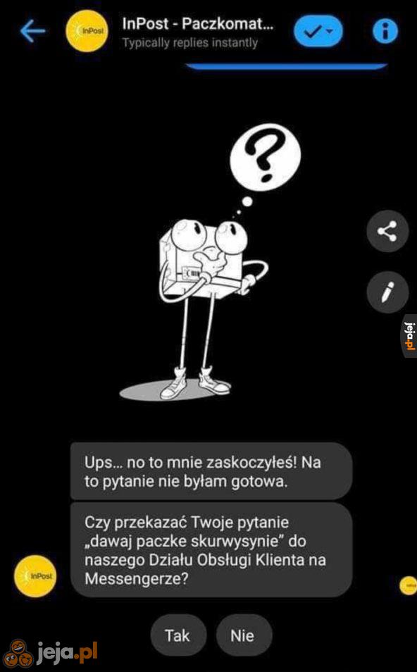 Tego się nie spodziewał