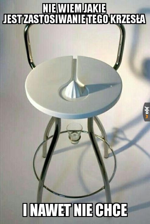 Wyciskające soki krzesło