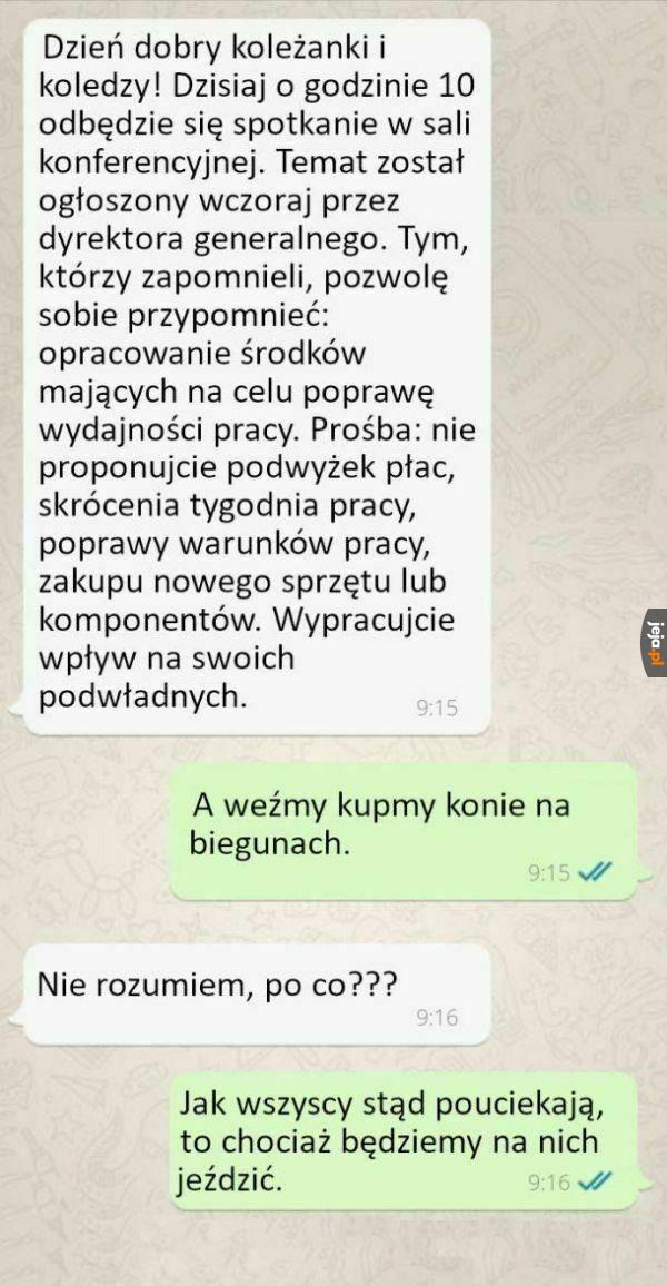 Poprawa warunków pracy