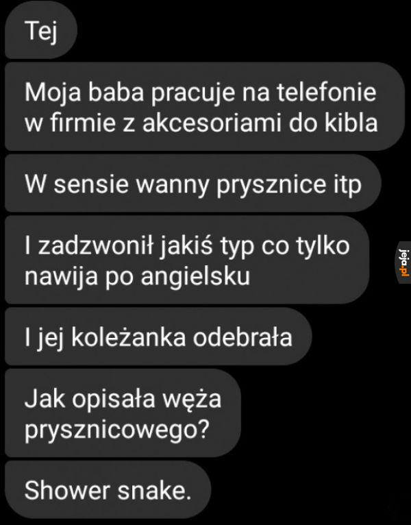 Wąż prysznicowy tududu tududu