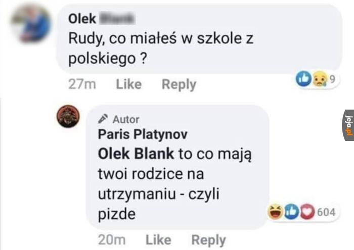 Musiało boleć
