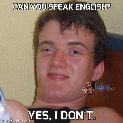 Can you speak english?