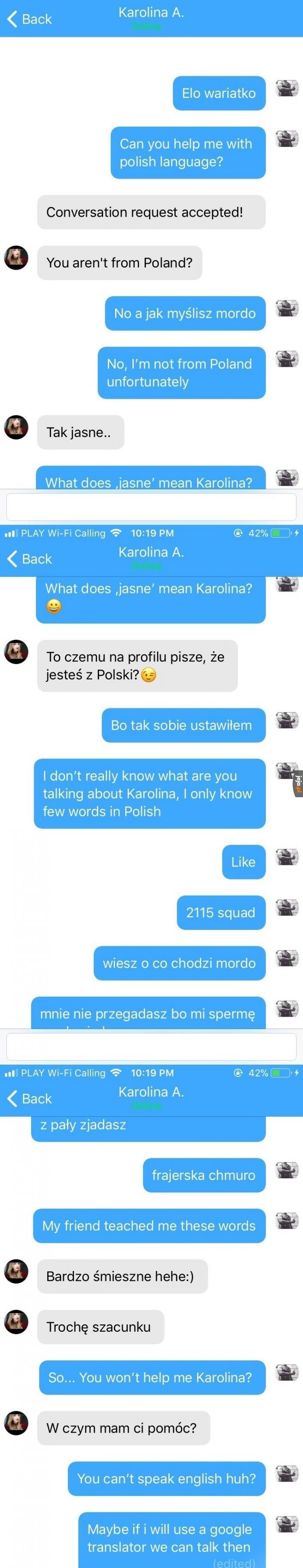 Nauka polskiego z Karoliną