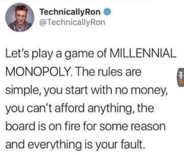 Millenialskie Monopoly
