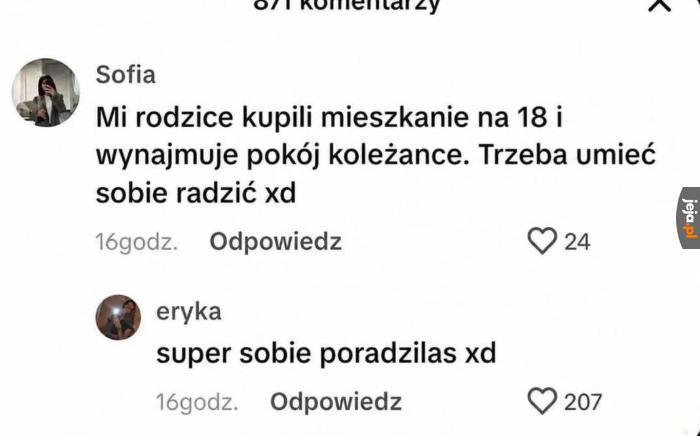 Brawo, jesteś taka dzielna