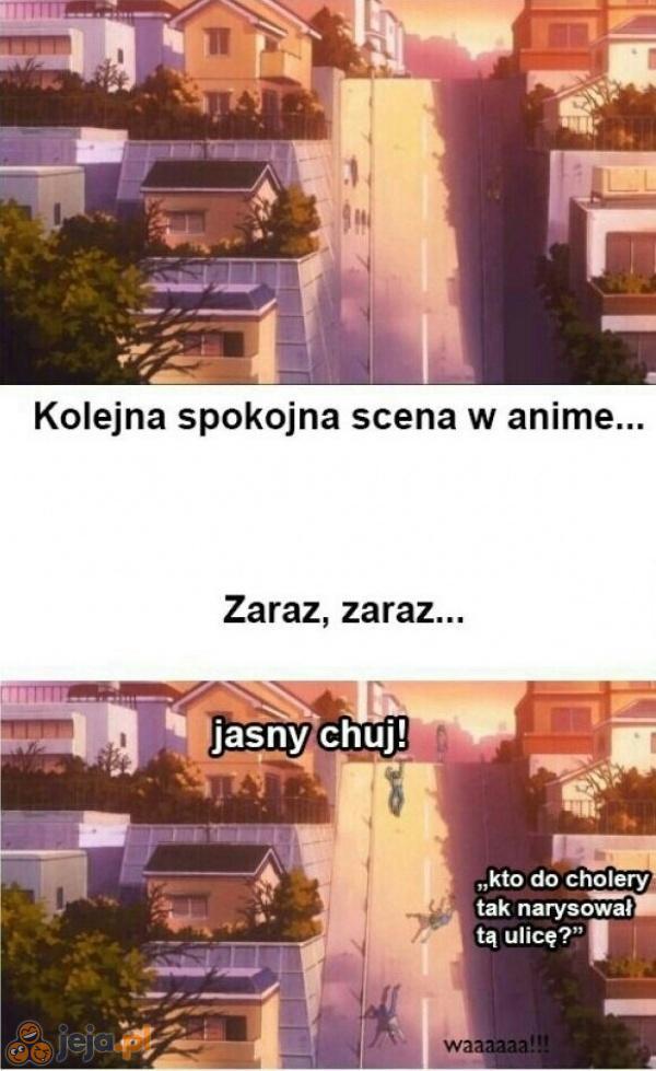 Typowa ulica w anime