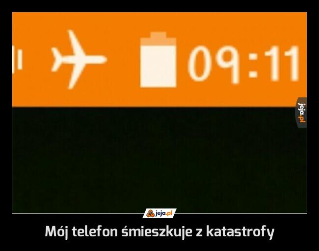 Mój telefon śmieszkuje z katastrofy