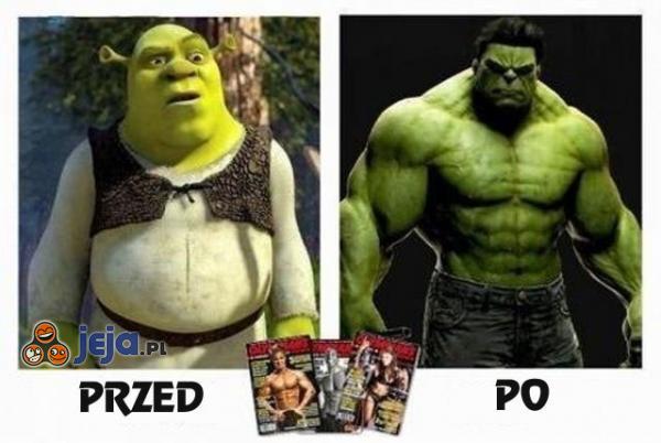 Shrek poszedł na siłownię!