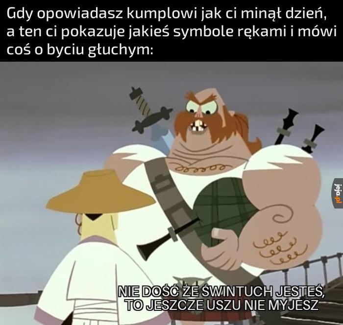 Bezczelny kmiot
