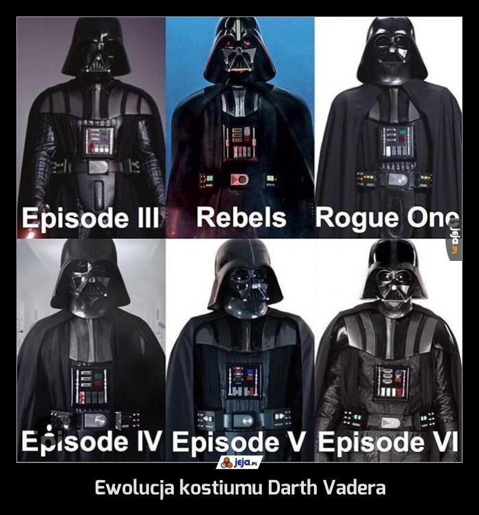 Ewolucja kostiumu Darth Vadera