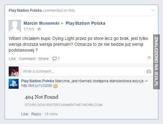 PlayStation Polska trolluje