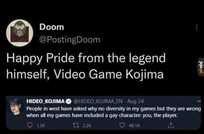 Kojima zbazowany jak zwykle