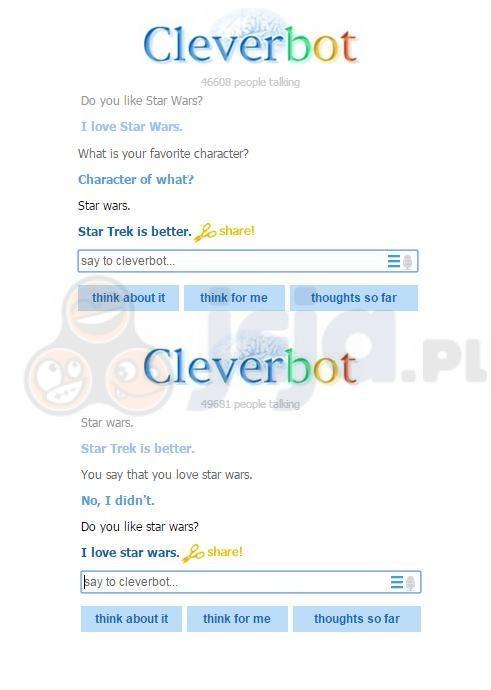 Co ten Cleverbot...