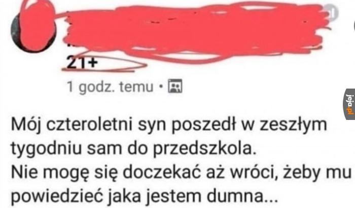 Pewnie wracając zaszedł po mleko
