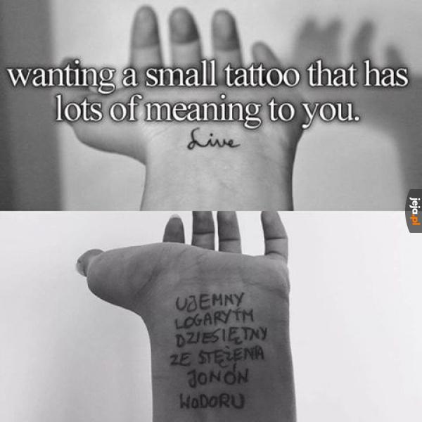 Mały tatuaż, który ma wielkie znaczenie