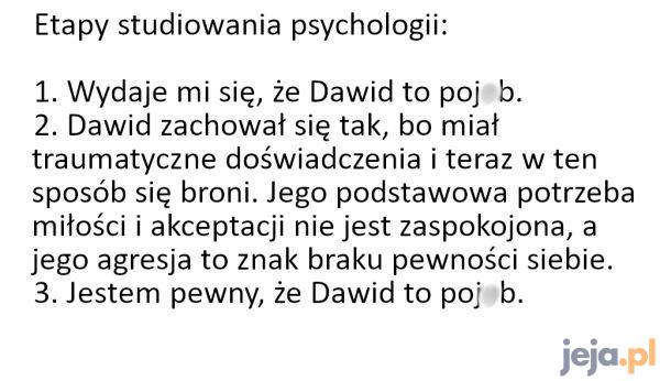 Co najmniej połowa ludzi na tych studiach jest tam, żeby rozwiązać własne problemy
