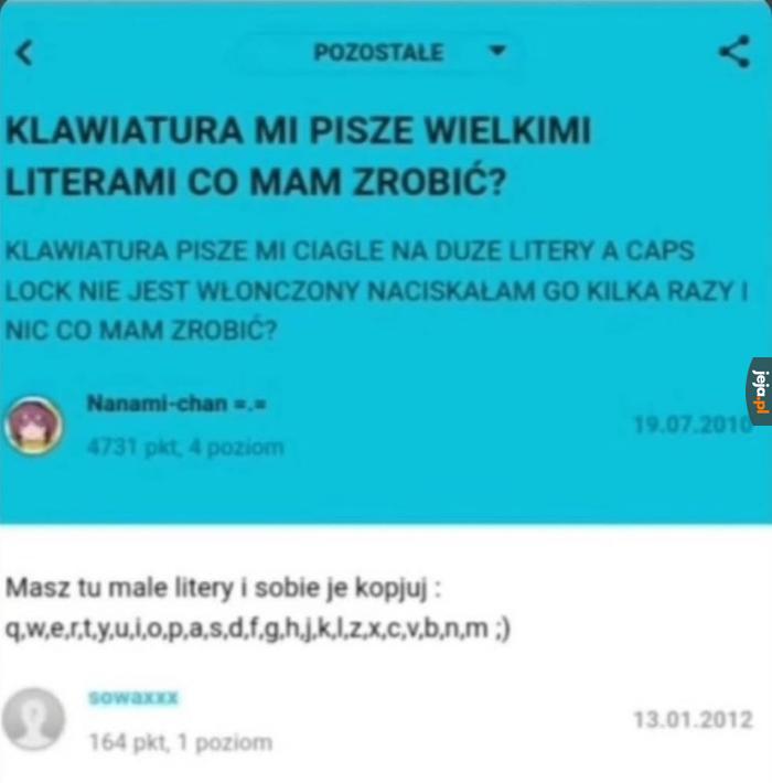 Nie ma za co