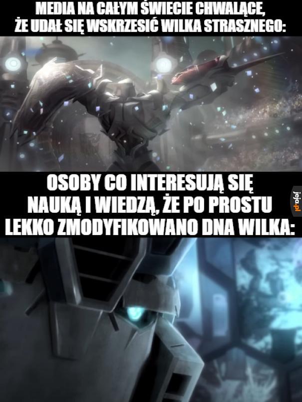 Wiem, że inżynieria genetyczna jest skomplikowana, ale nie przesadzajmy, że gatunek wskrzesili