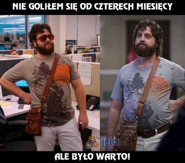 Nie goliłem się od czterech miesięcy