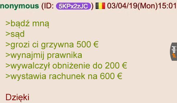 Chodzi o zasady, czy coś