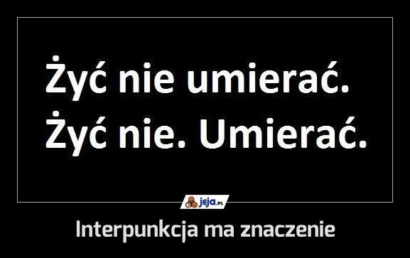 Interpunkcja ma znaczenie