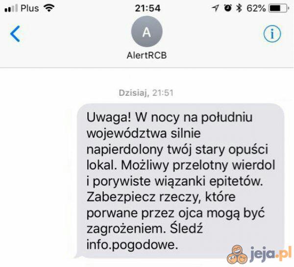 Dzięki za ostrzeżenie