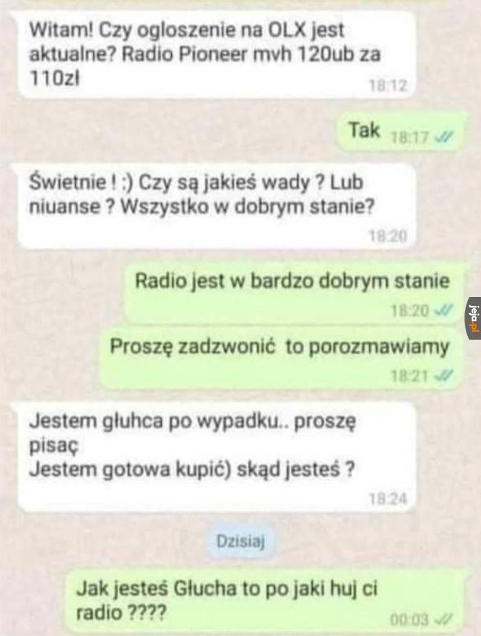 Żeby miała co ściszać do parkowania