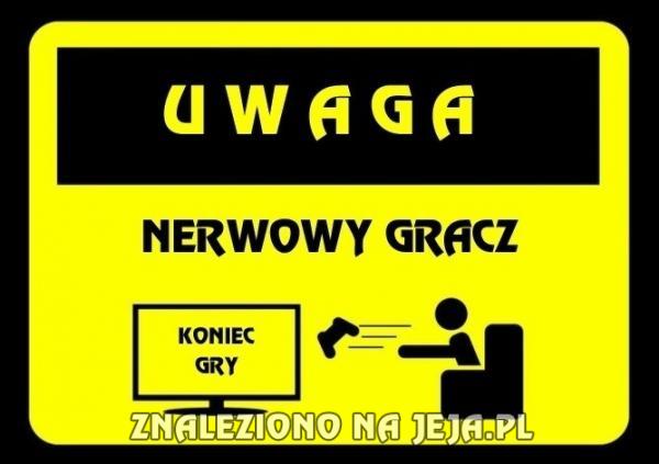 Uwaga! Nerwowy gracz!