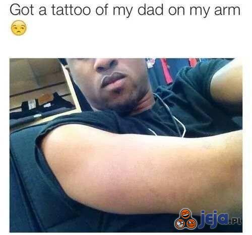 Tatuaż taty