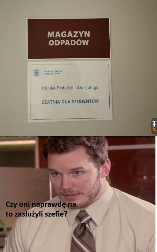 Trzeba było chodzić na zajęcia, wtedy większy respekt na mieście się zgarnia