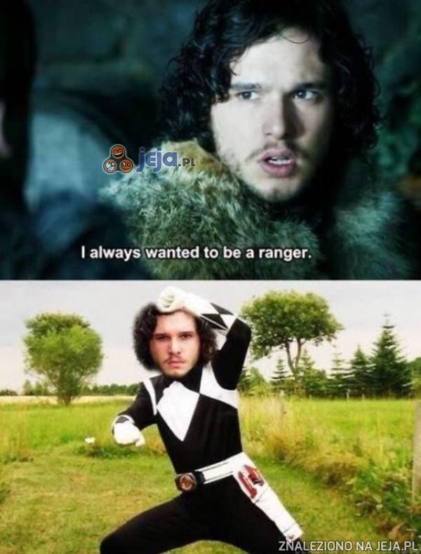 Snow zawsze chciał być Rangerem