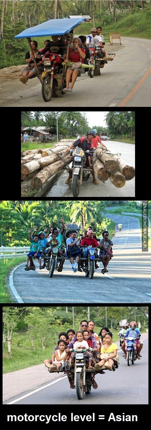 W Azji motocykle są jakby pojemniejsze