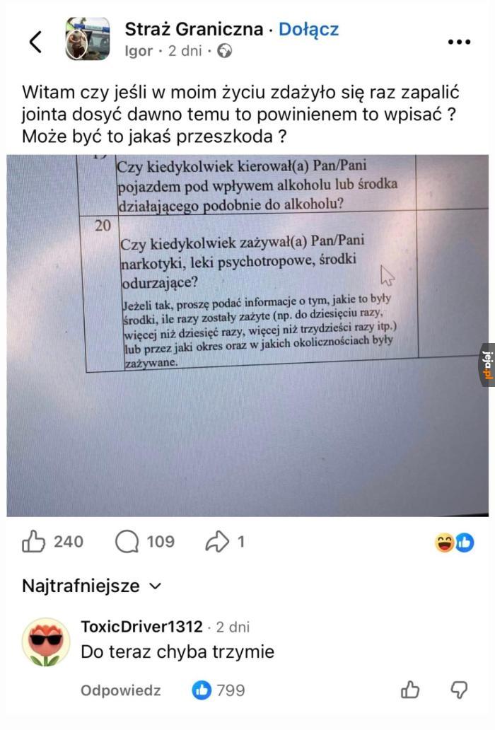 Lepiej od razu się przyznać