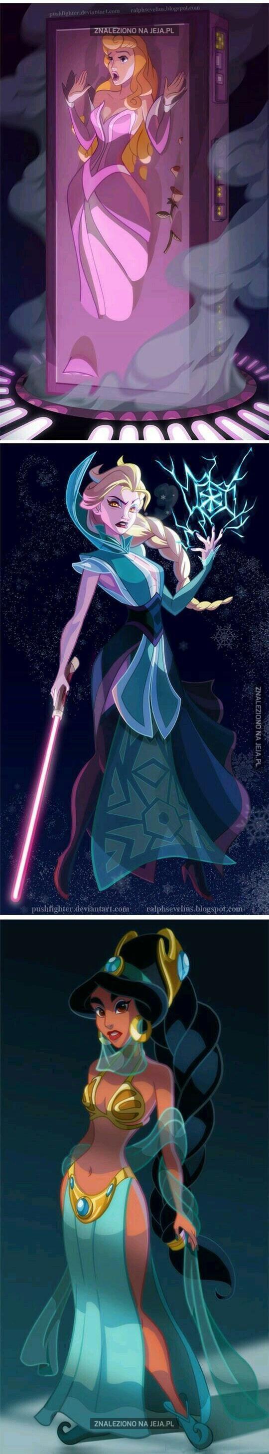 Księżniczki Disneya w Gwiezdnych Wojnach