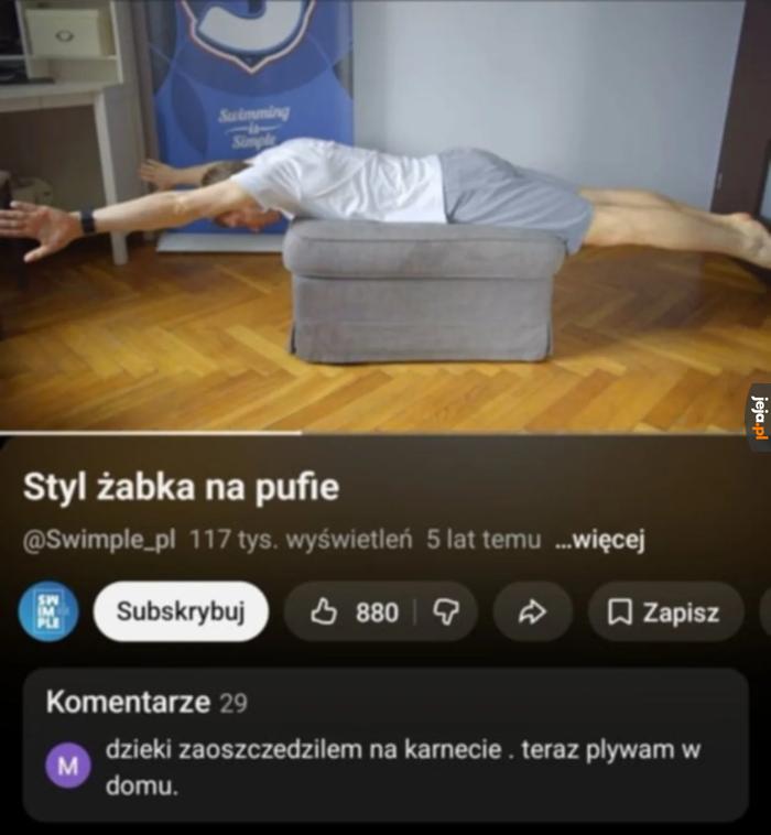 Dobrze sobie czasem popływać