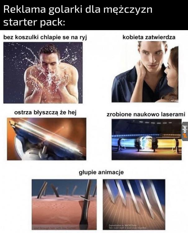 Reklamy golarek takie są