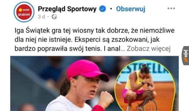 Nasza mistrzyni ciągle się poprawia