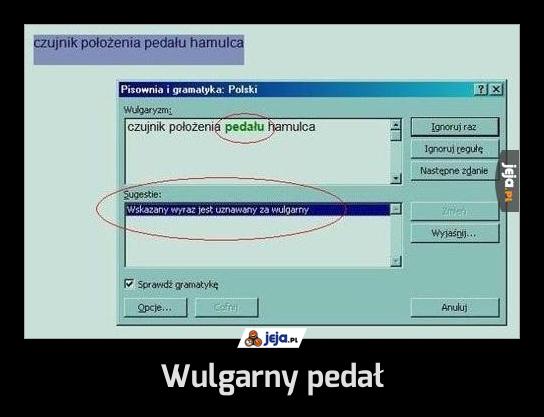 Wulgarny pedał