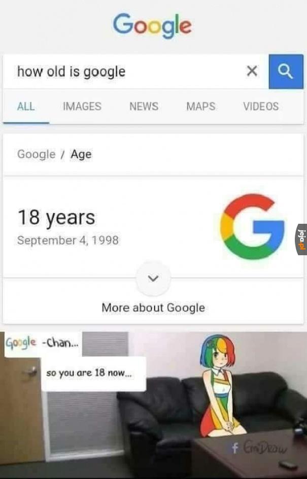 Google ma ponad 18 lat